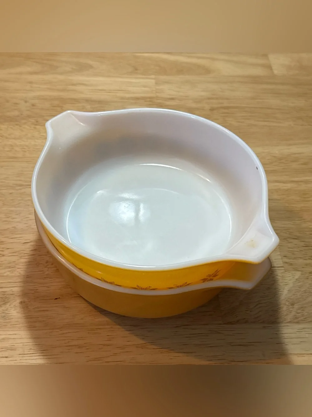 2 Pyrex Town & Country Cross Stitch Star Orange Casserole NO Lid # 471 - 1 PT.